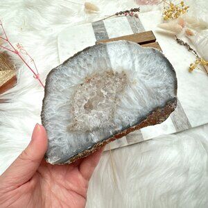 Beautiful Half-Polished Agate Slab